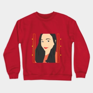 vector girl Crewneck Sweatshirt